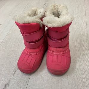 Pink Snow boots for toddler
